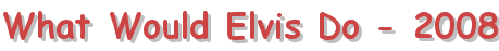 What Would Elvis Do - 2008